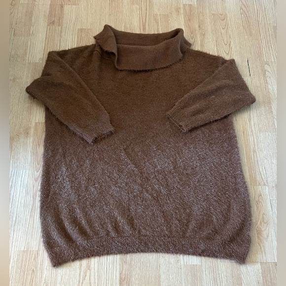 Tops - Brown cider loose turtleneck